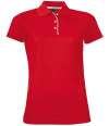01179 Lds Performer SOL'S Ladies Performer Piqué Polo Shirt Red colour image